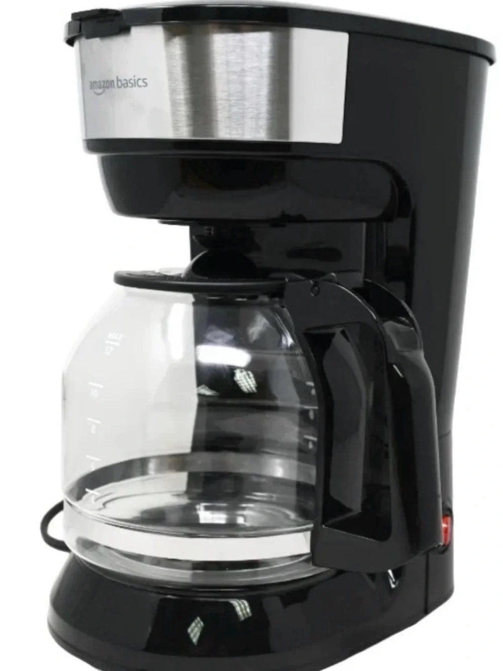 Amazon Basics 12-Cup Coffee Maker – Black & Stainless Steel